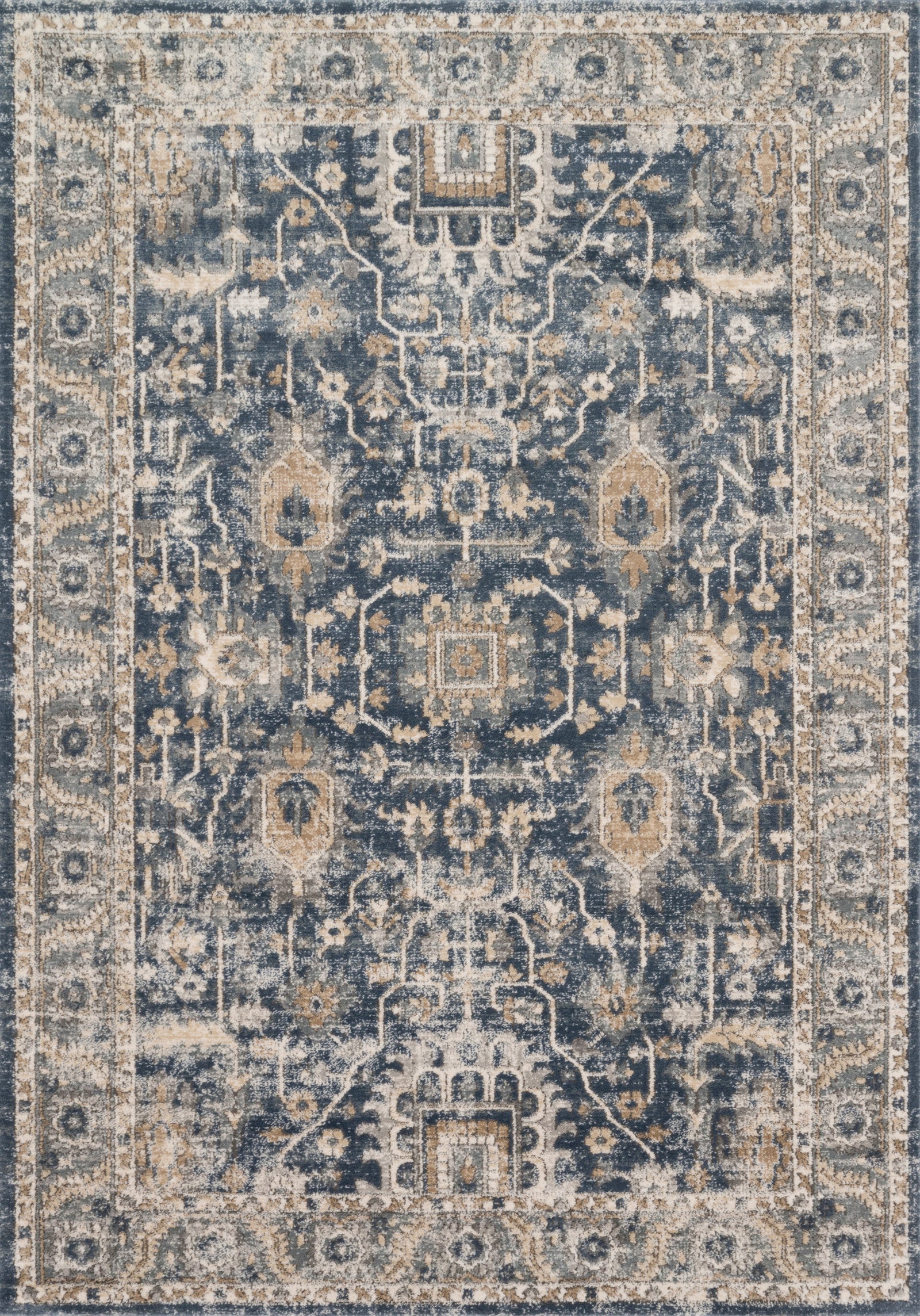 Teagan Denim / Pebble — a Loloi rug at Laurie Yapp Home.