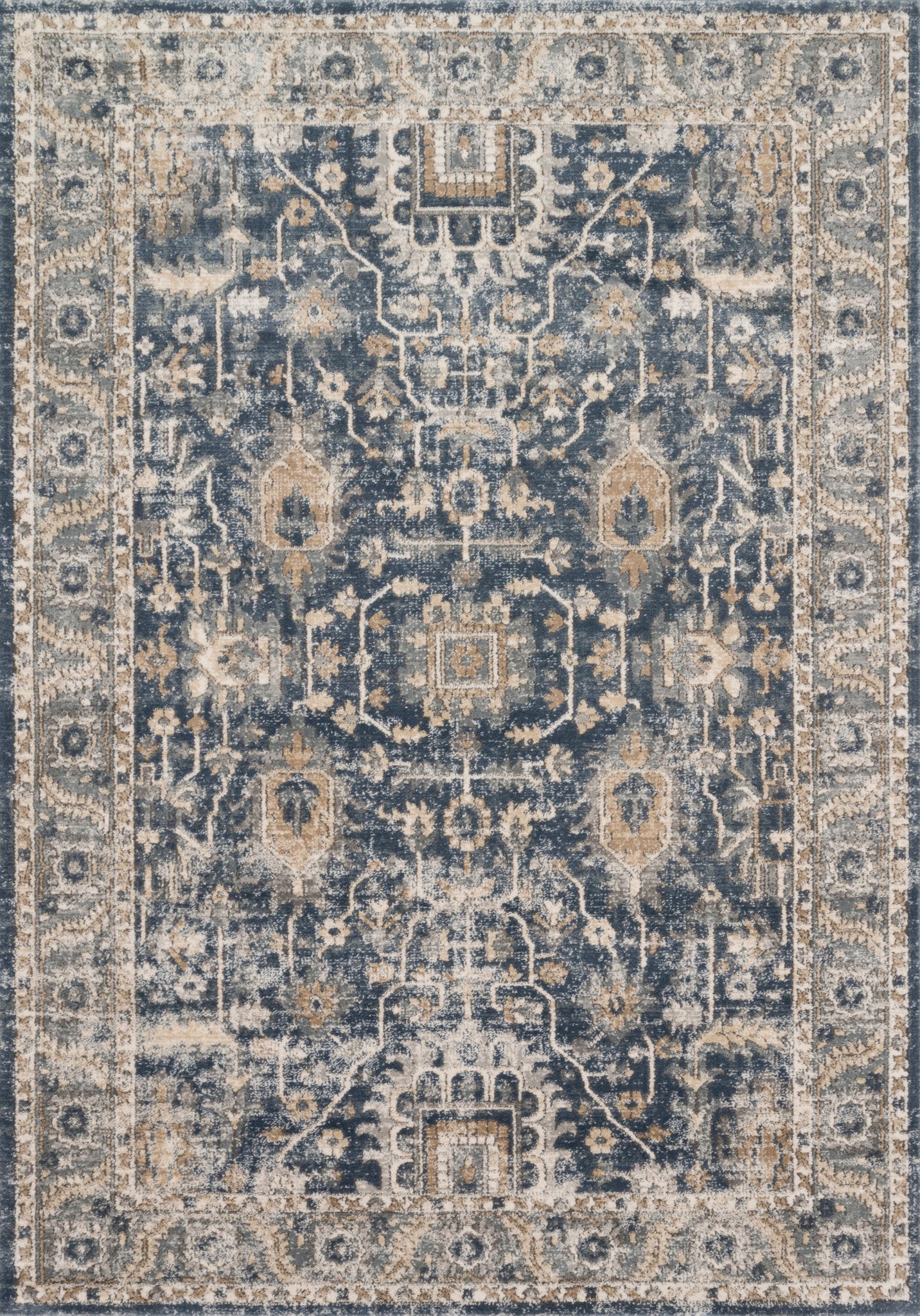 Teagan Denim / Pebble — a Loloi rug at Laurie Yapp Home.