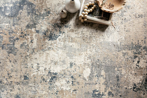 Teagan Natural / Denim shown from a different angle to reveal its pattern.
