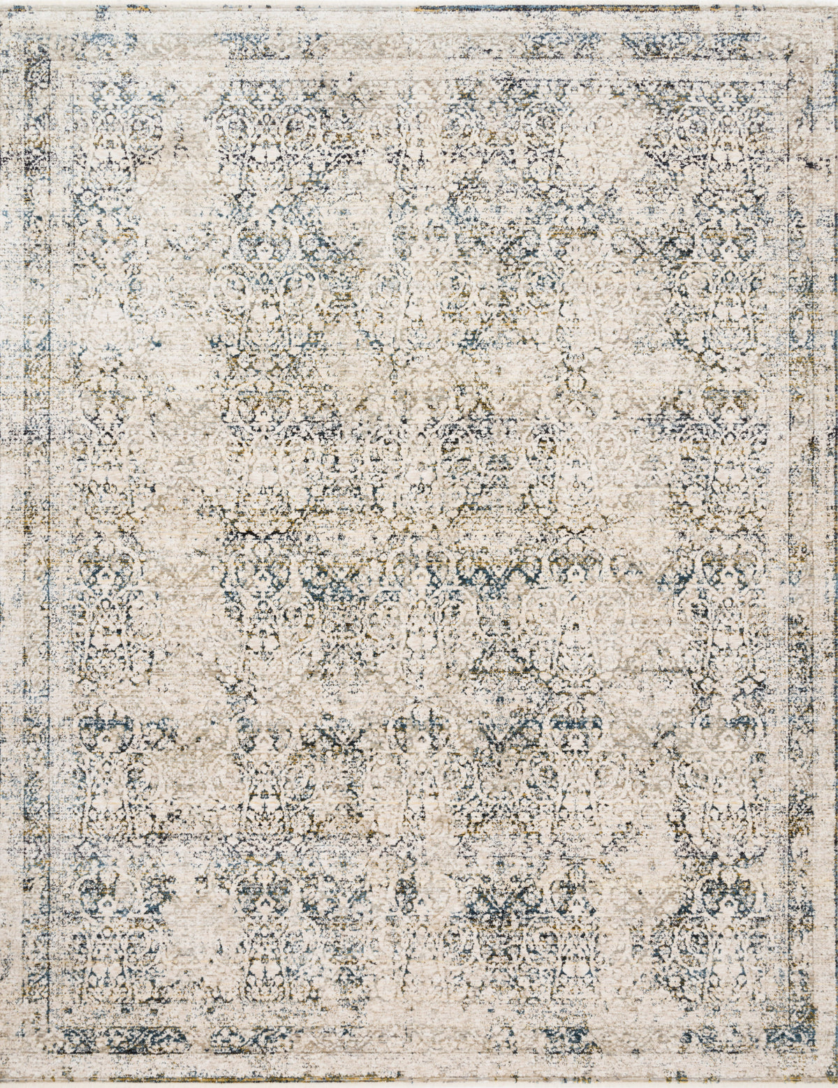 Theia Natural / Ocean — a Loloi rug at Laurie Yapp Home.