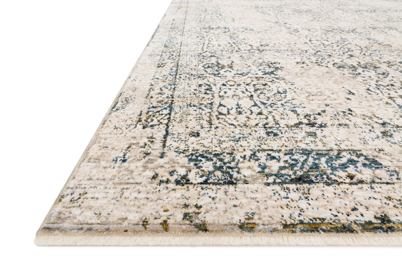 Theia Natural / Ocean — a Loloi rug at Laurie Yapp Home.