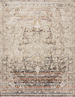 Theia Taupe / Brick — a Loloi rug at Laurie Yapp Home.