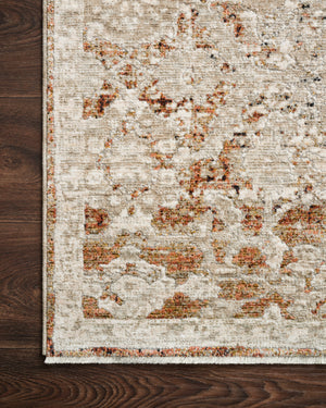 Close-up detail of the Theia Natural / Rust showing its pile and weave.