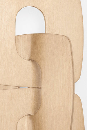 Trentino Wall Sconce shown from the front to reveal the arm curve and shade silhouette.