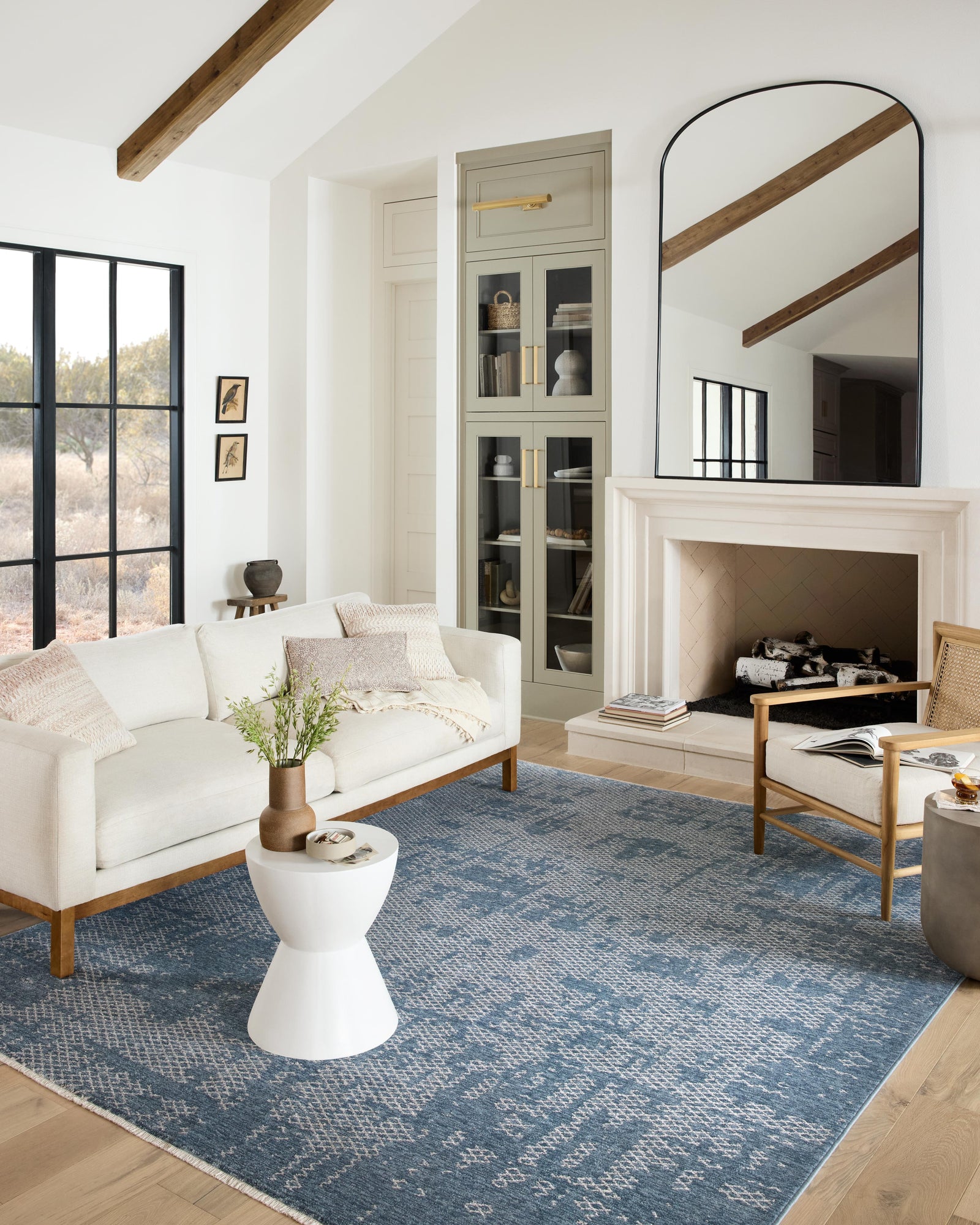 Vance Denim / Dove (Pattern 1) — a Loloi rug at Laurie Yapp Home.