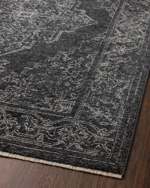 Vance Charcoal / Dove (Pattern 1) shown from a different angle to reveal its pattern.