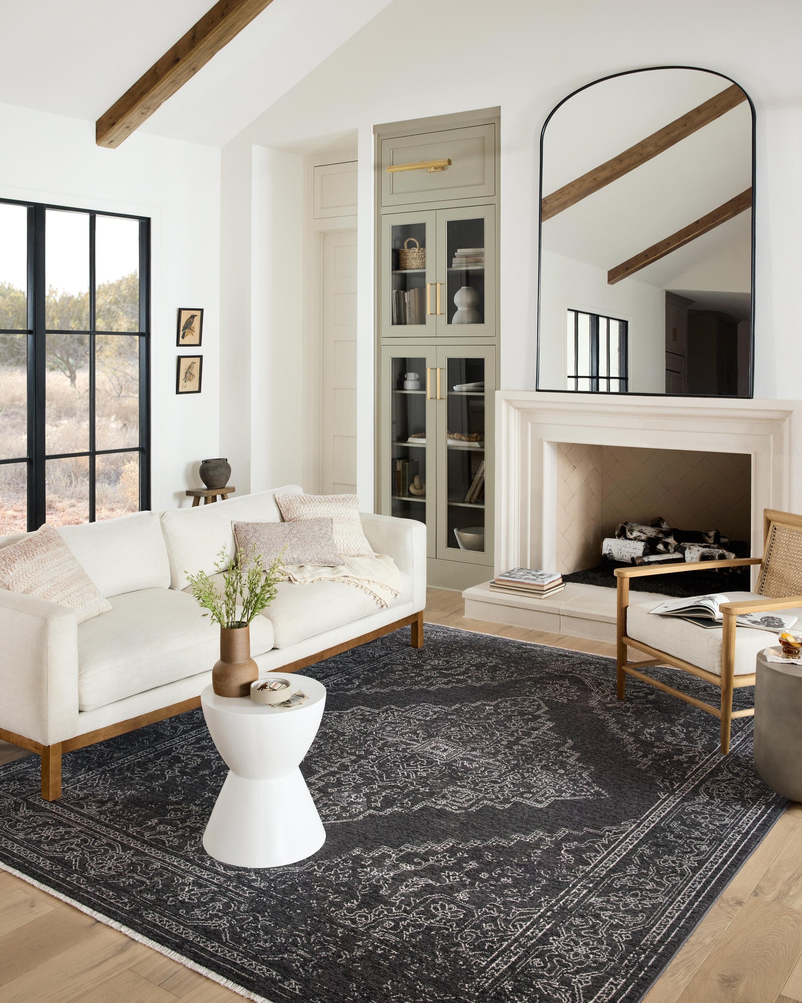 Vance Charcoal / Dove (Pattern 1) — a Loloi rug at Laurie Yapp Home.