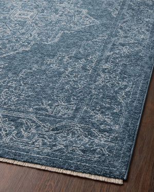 Vance Denim / Dove (Pattern 2) shown from a different angle to reveal its pattern.