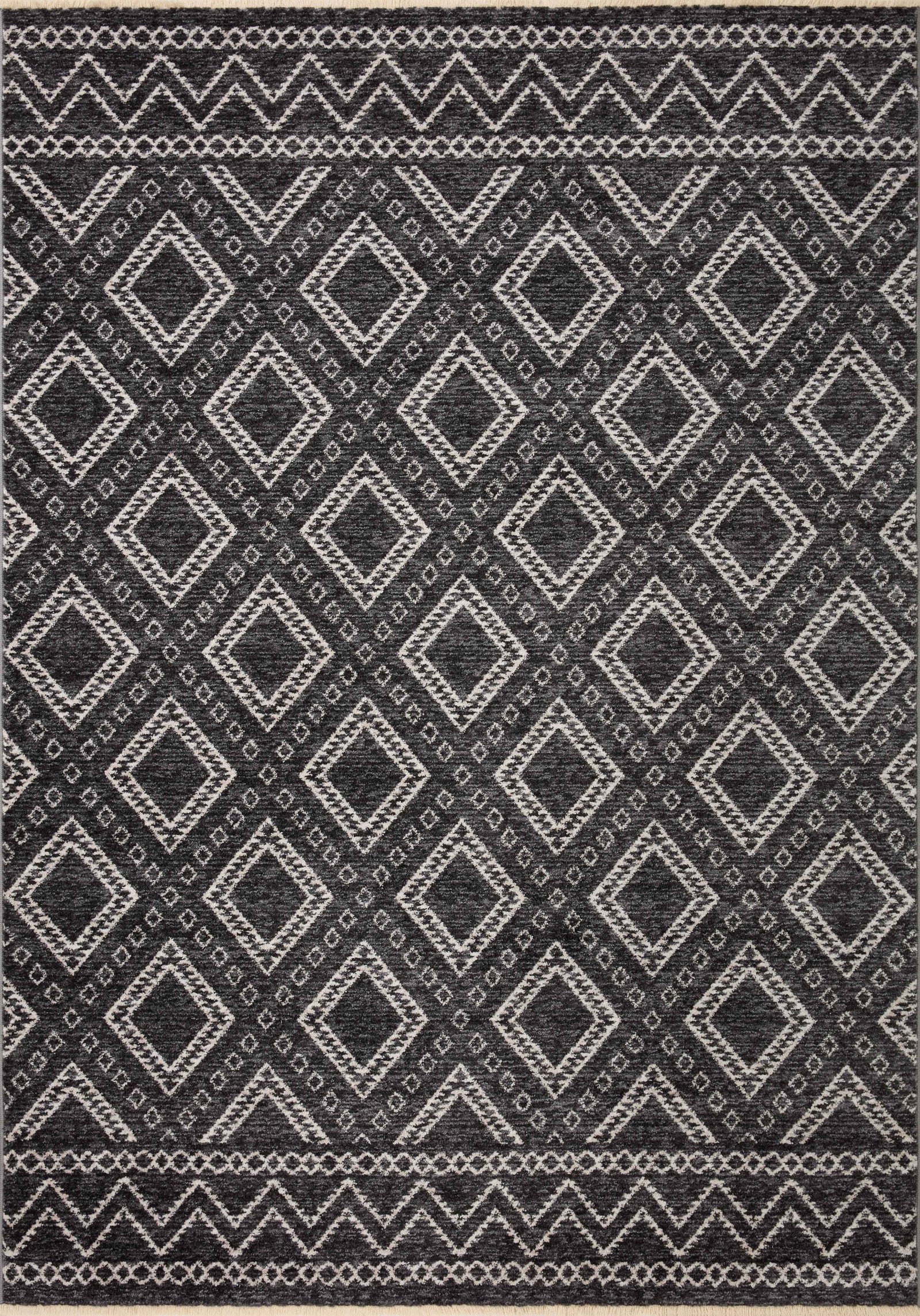Vance Charcoal / Dove (Pattern 3) — a Loloi rug at Laurie Yapp Home.