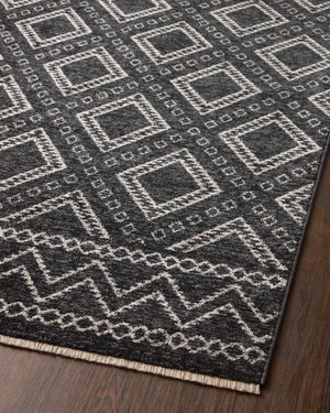 Vance Charcoal / Dove (Pattern 3) shown from a different angle to reveal its pattern.