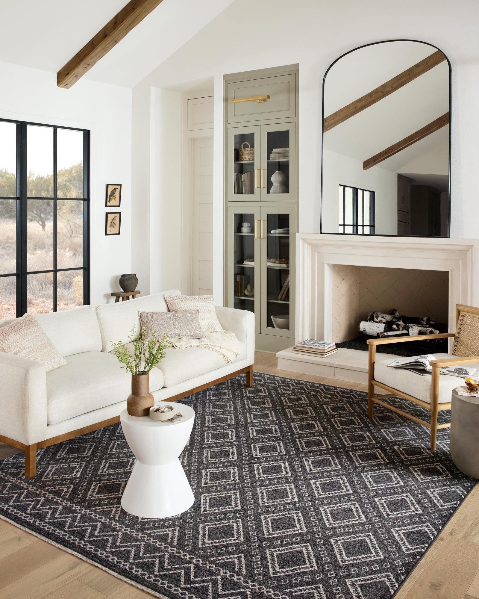 Vance Charcoal / Dove (Pattern 3) — a Loloi rug at Laurie Yapp Home.