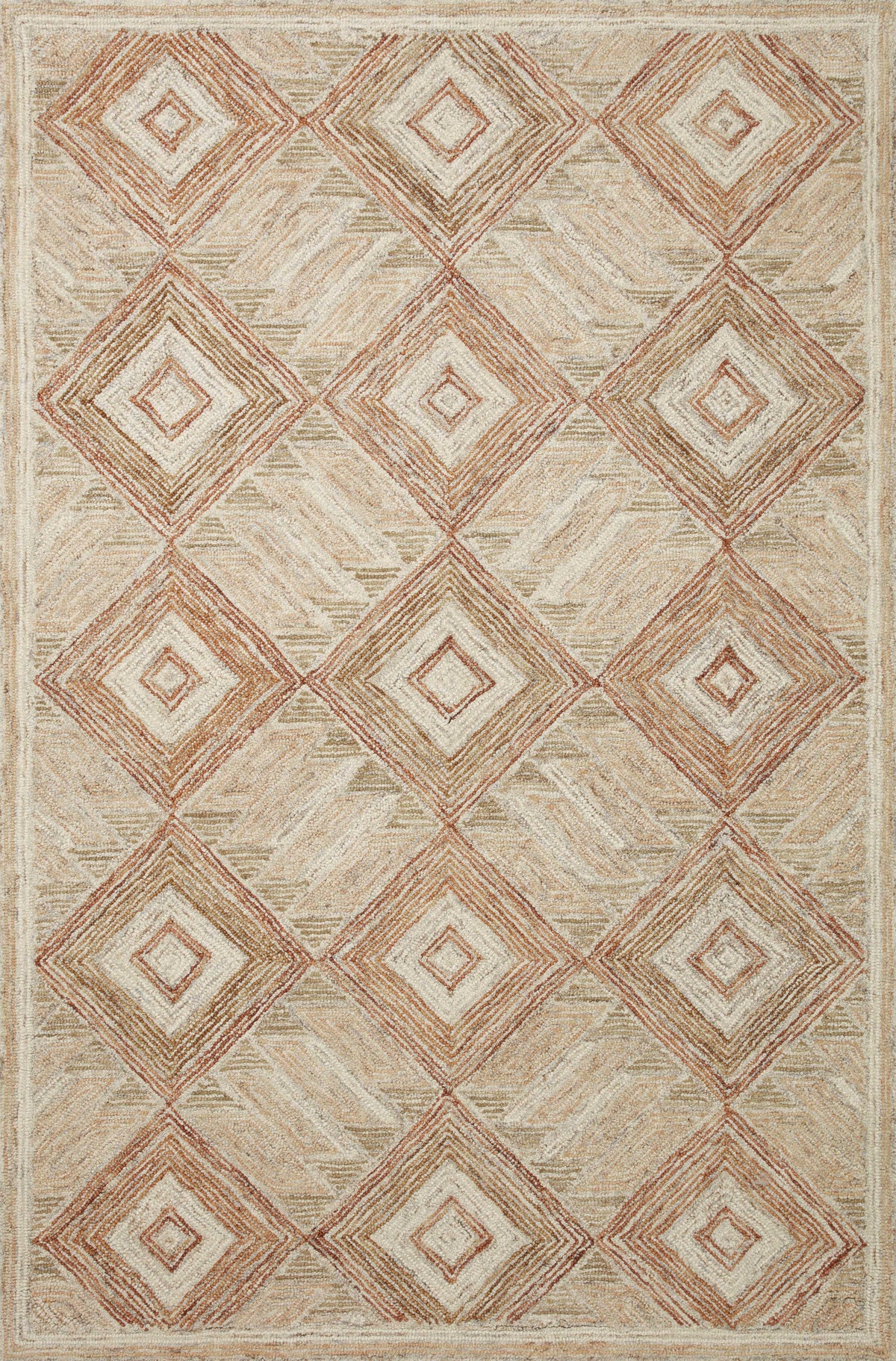 Varena Sand / clay — a Loloi rug at Laurie Yapp Home.
