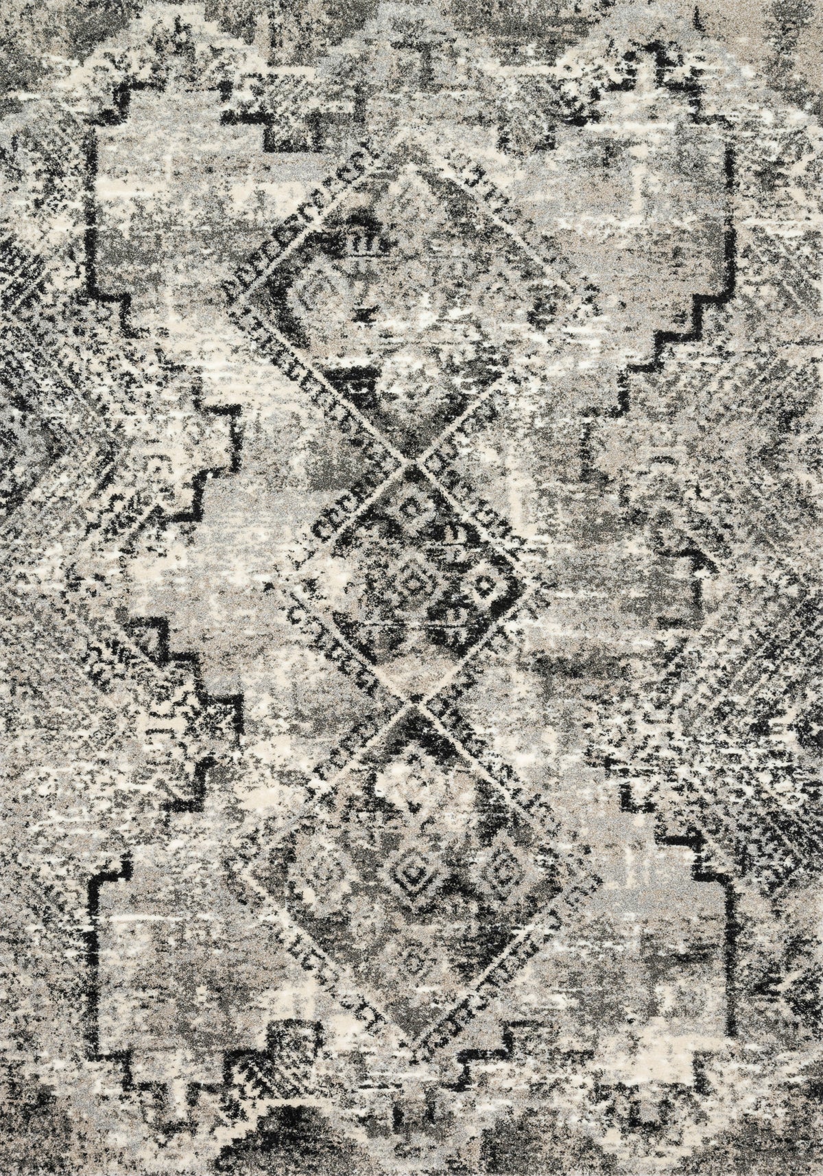 Viera Grey / Black — a Loloi rug at Laurie Yapp Home.