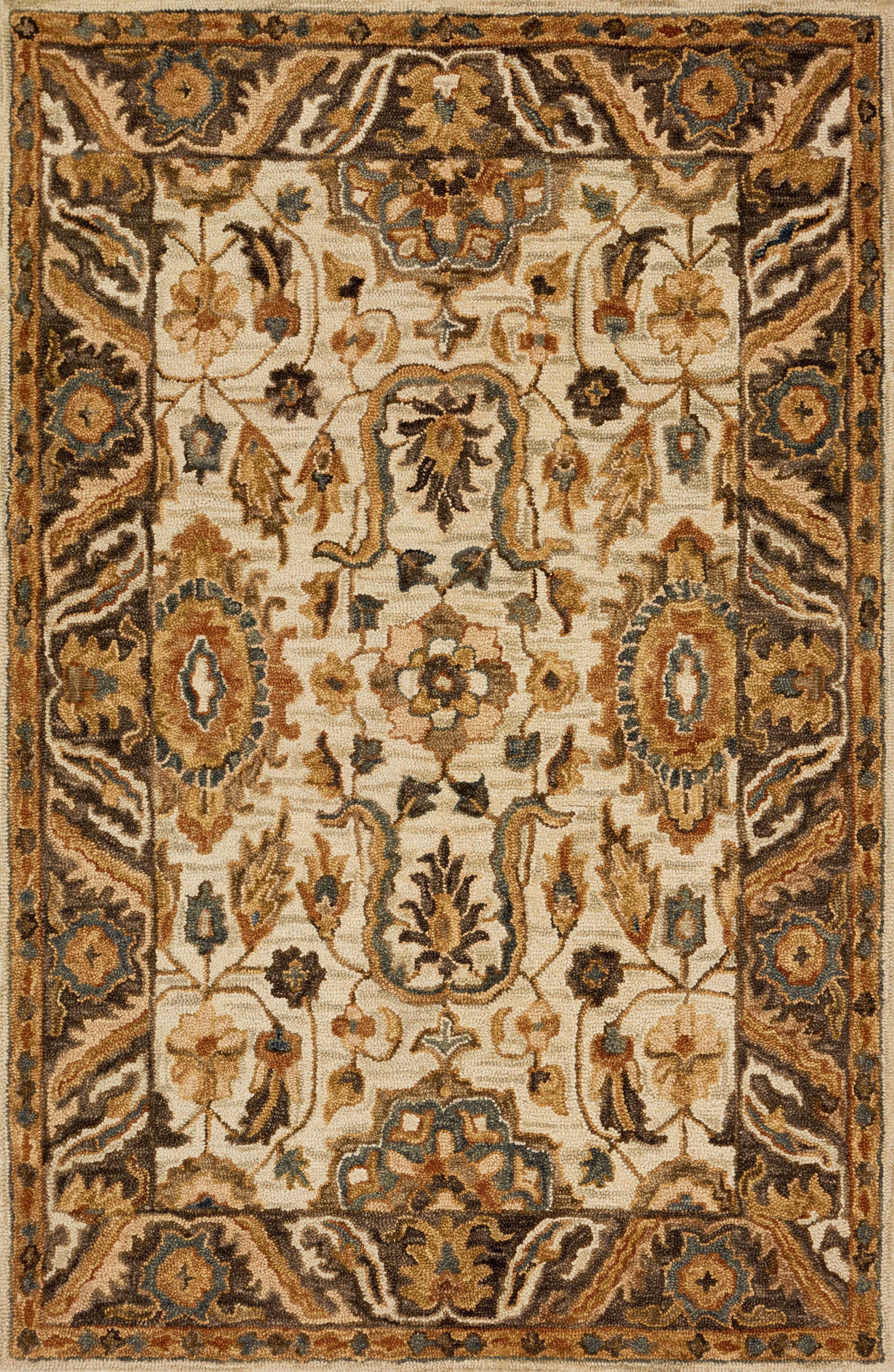 Victoria Ivory / Dk Taupe — a Loloi rug at Laurie Yapp Home.