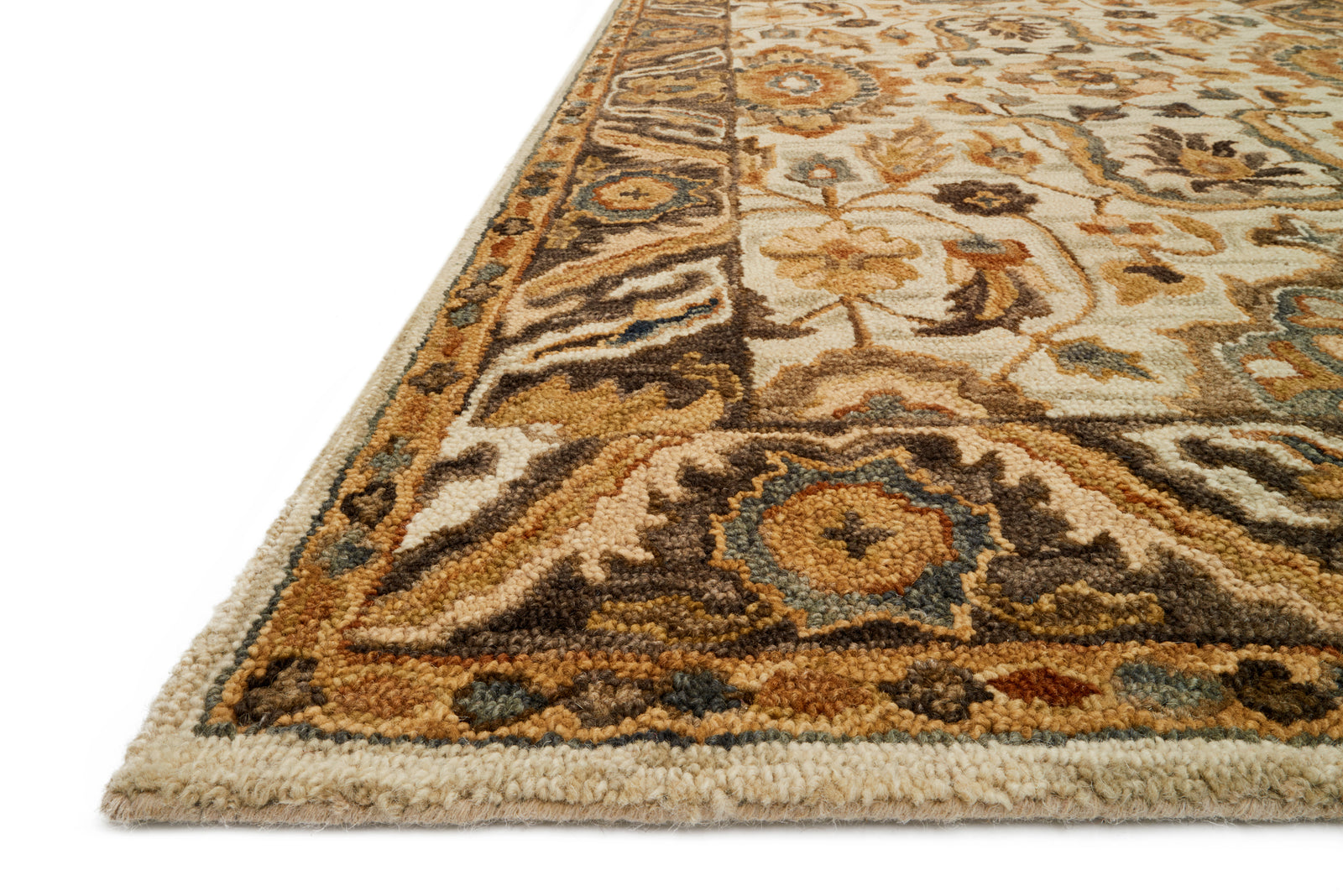 Victoria Ivory / Dk Taupe — a Loloi rug at Laurie Yapp Home.