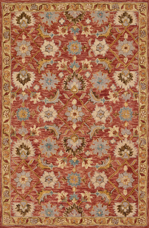 Victoria Terracotta / Gold — a Loloi rug at Laurie Yapp Home.