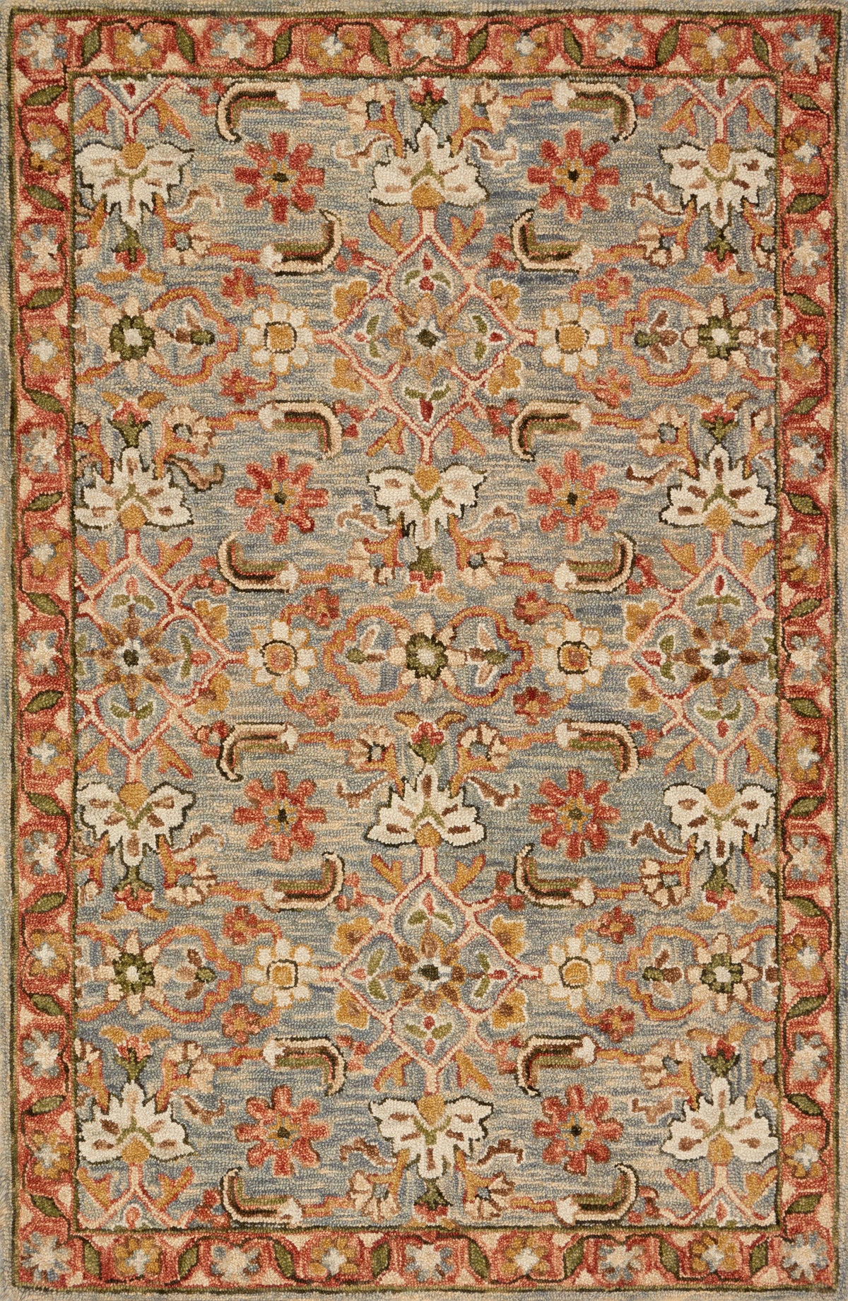 Victoria Slate / Terracotta — a Loloi rug at Laurie Yapp Home.