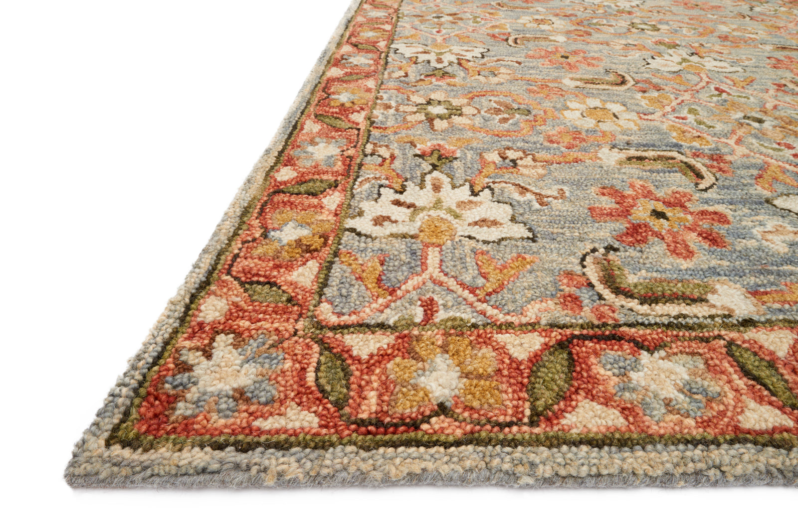 Victoria Slate / Terracotta — a Loloi rug at Laurie Yapp Home.