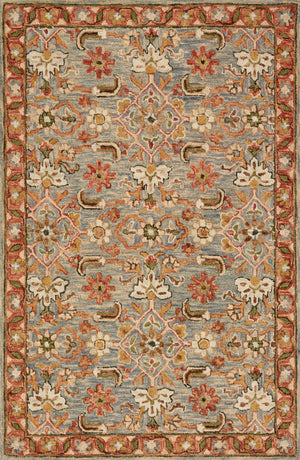Victoria Slate / Terracotta — a Loloi rug at Laurie Yapp Home.