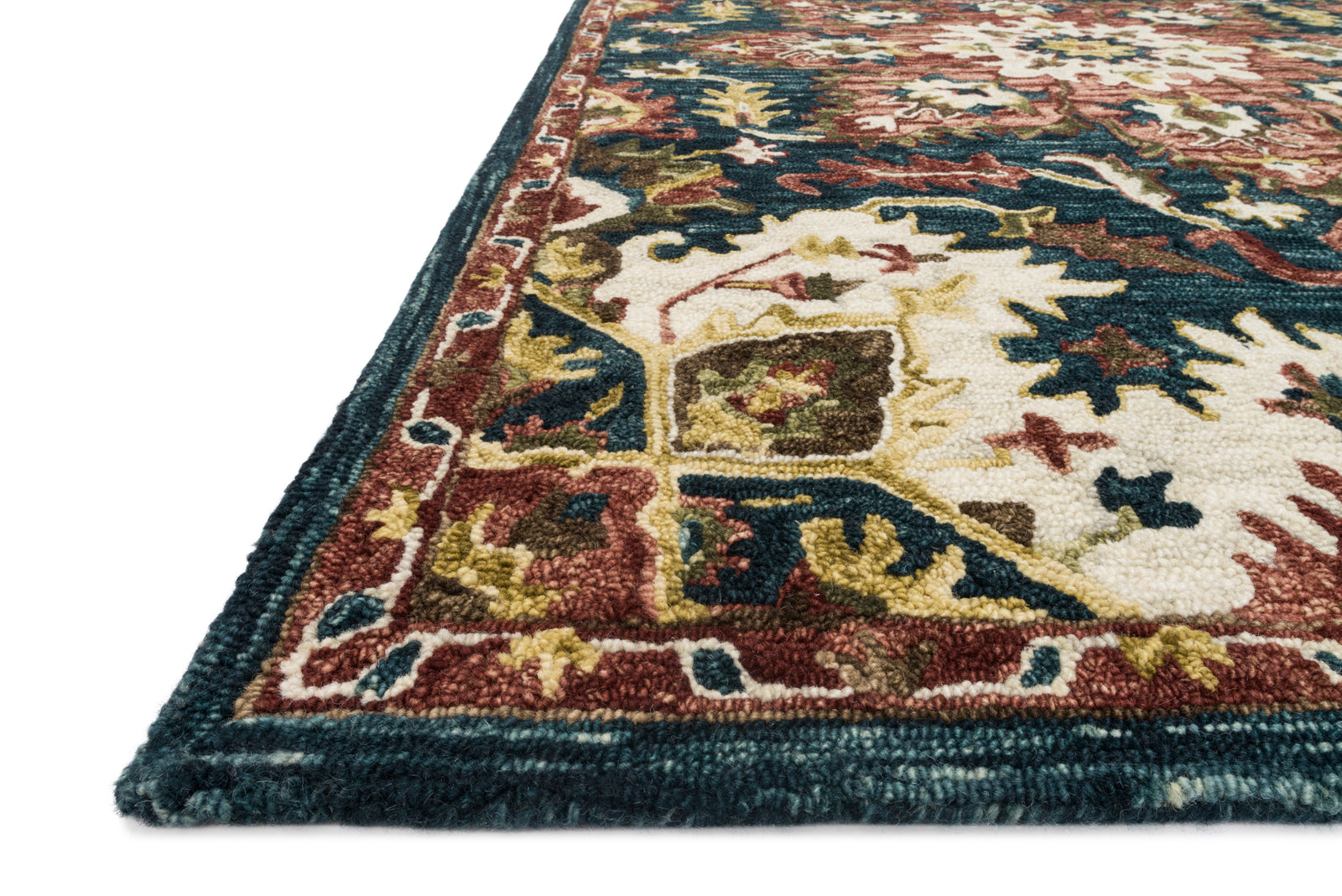 Victoria Teal / Raspberry — a Loloi rug at Laurie Yapp Home.