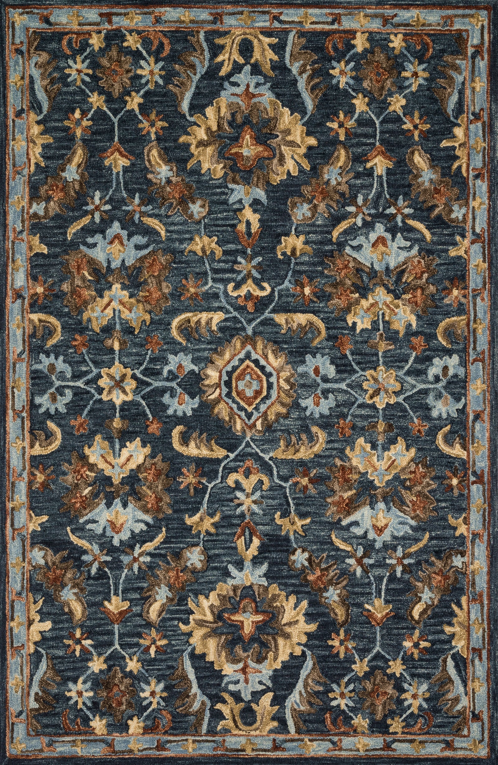 Victoria Denim / Multi — a Loloi rug at Laurie Yapp Home.
