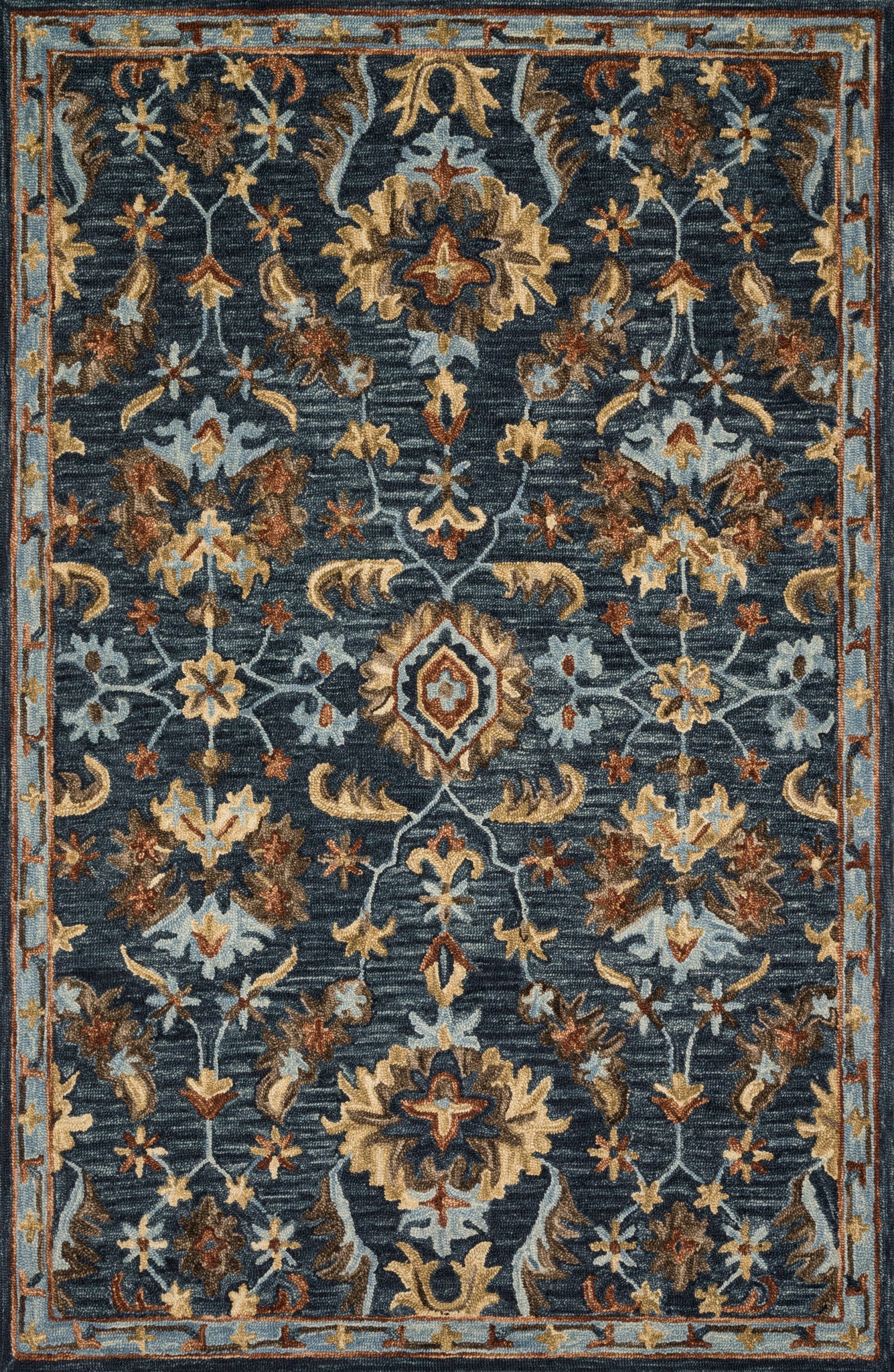 Victoria Denim / Multi — a Loloi rug at Laurie Yapp Home.