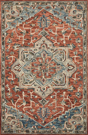 Victoria Red / Multi — a Loloi rug at Laurie Yapp Home.