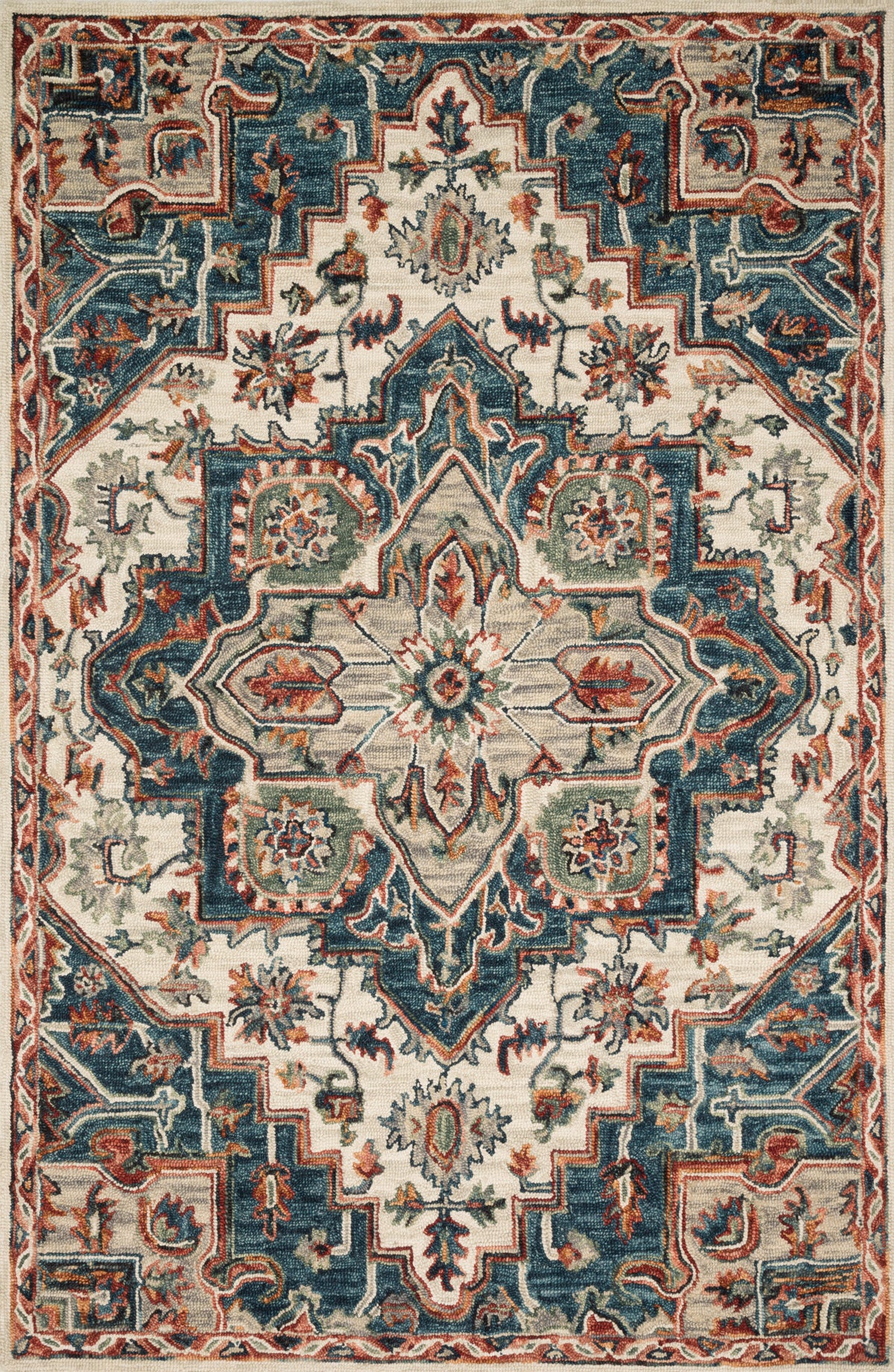 Victoria Blue / Red — a Loloi rug at Laurie Yapp Home.