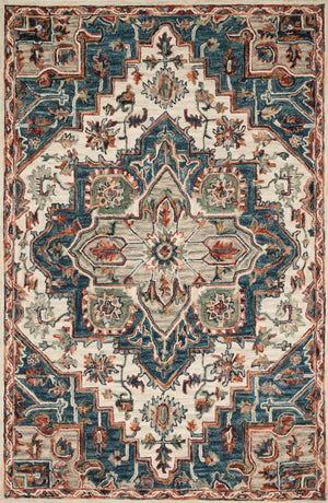 Victoria Blue / Red — a Loloi rug at Laurie Yapp Home.