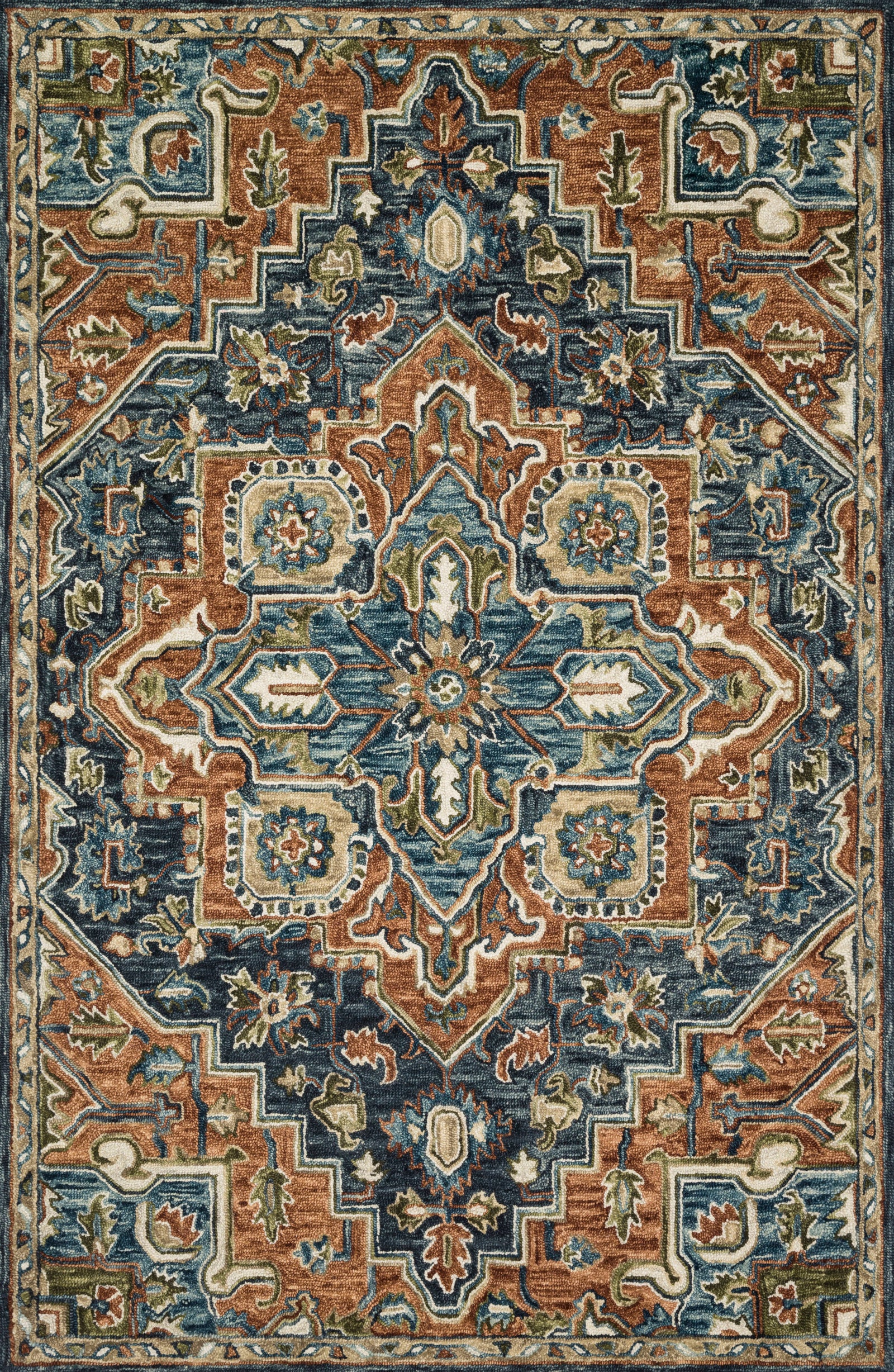 Victoria Rust / Multi — a Loloi rug at Laurie Yapp Home.