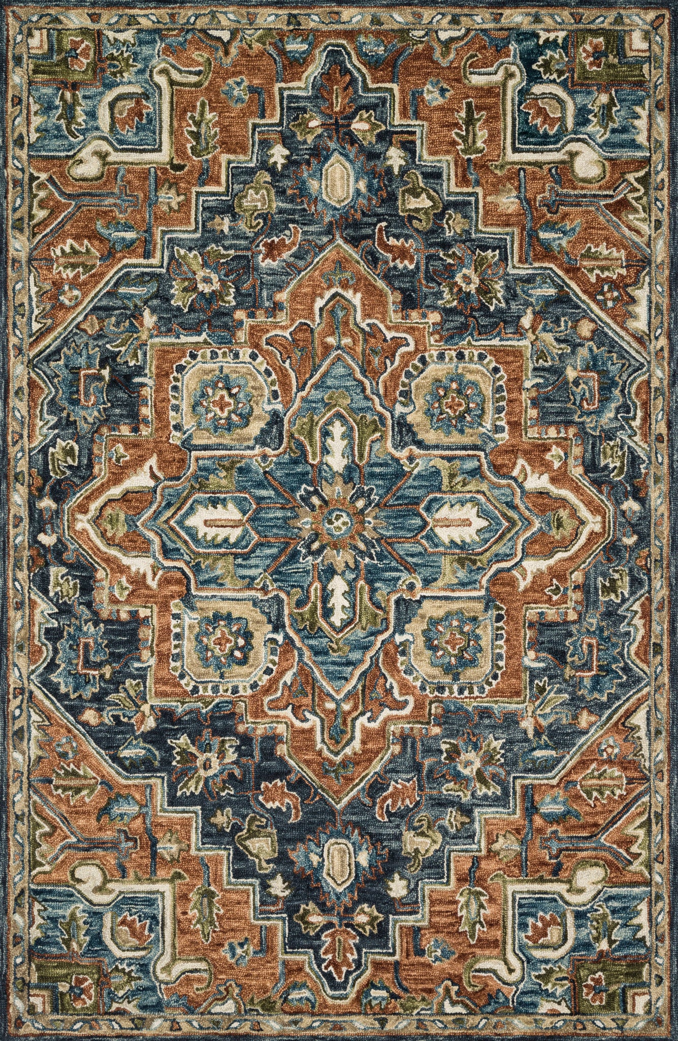 Victoria Rust / Multi — a Loloi rug at Laurie Yapp Home.