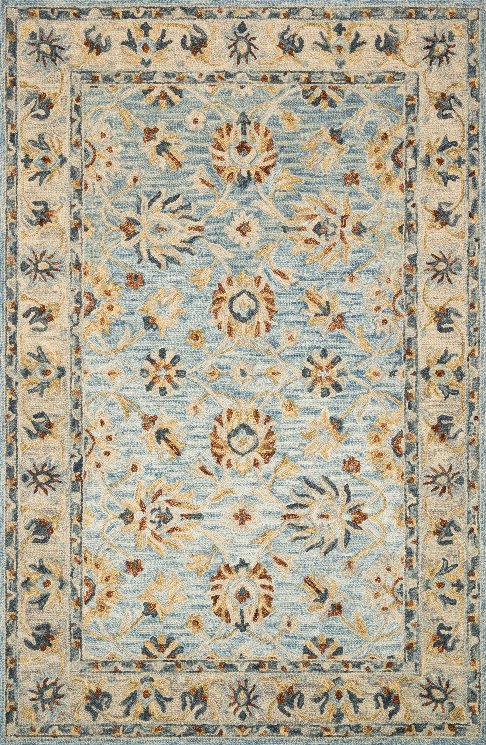 Victoria Lt. Blue / Natural — a Loloi rug at Laurie Yapp Home.