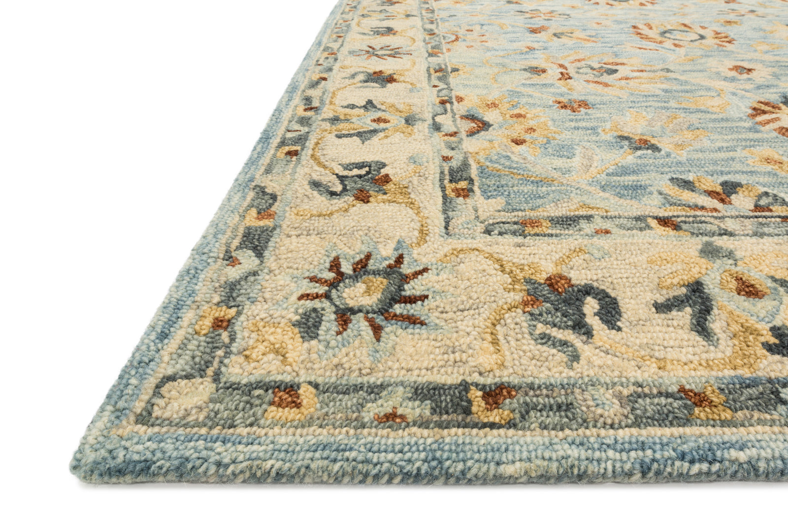 Victoria Lt. Blue / Natural — a Loloi rug at Laurie Yapp Home.