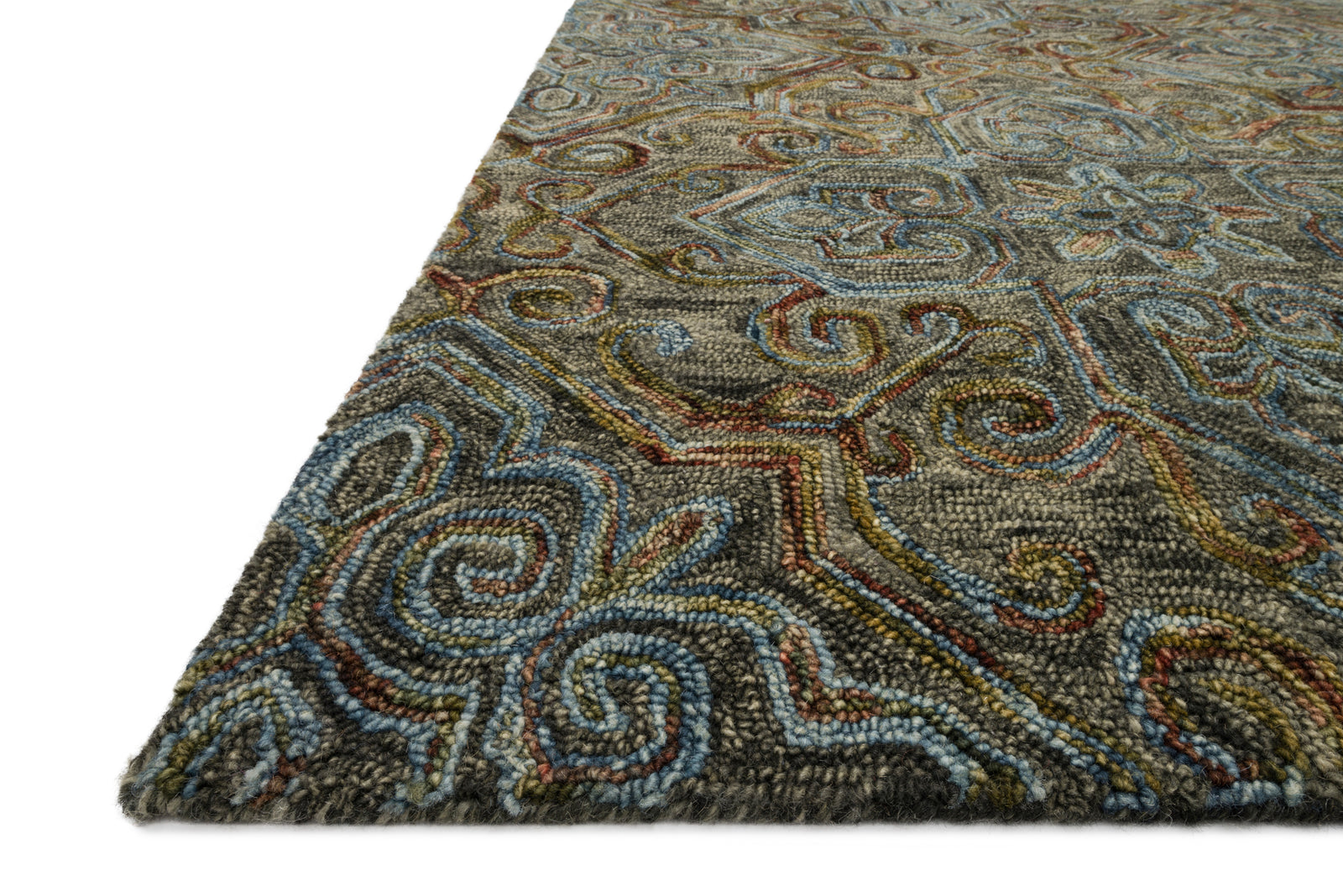 Victoria Charcoal / Multi — a Loloi rug at Laurie Yapp Home.