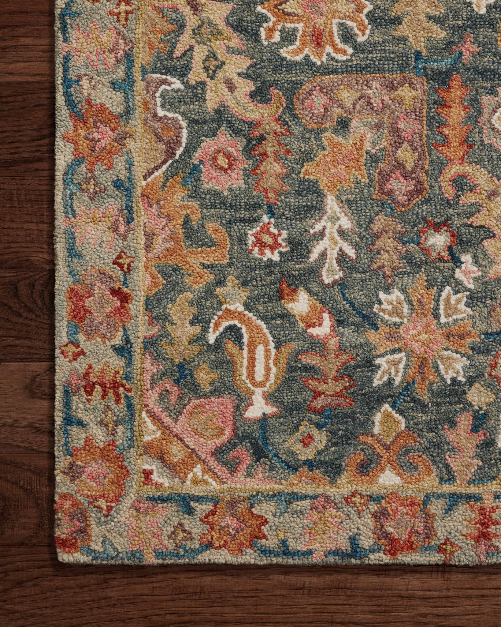Victoria Navy / Multi shown from a different angle to reveal its pattern.