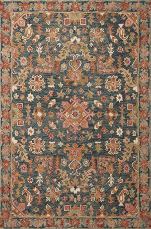Victoria Navy / Multi — a Loloi rug at Laurie Yapp Home.