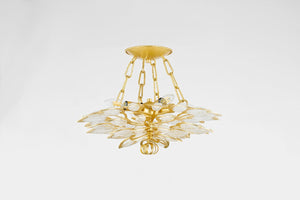 Vittoria Semi Flush shown from a second angle to highlight the shade profile and mounting canopy.