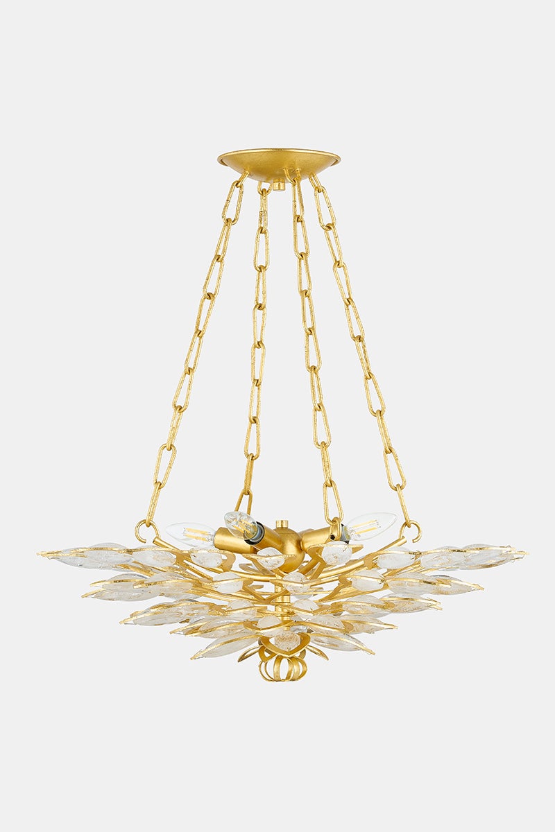 Vittoria Chandelier 24" — a Corbett chandelier for dining rooms, entries, and living rooms at Laurie Yapp Home.