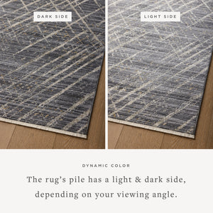 Wade Midnight / Beige shown from a different angle to reveal its pattern.