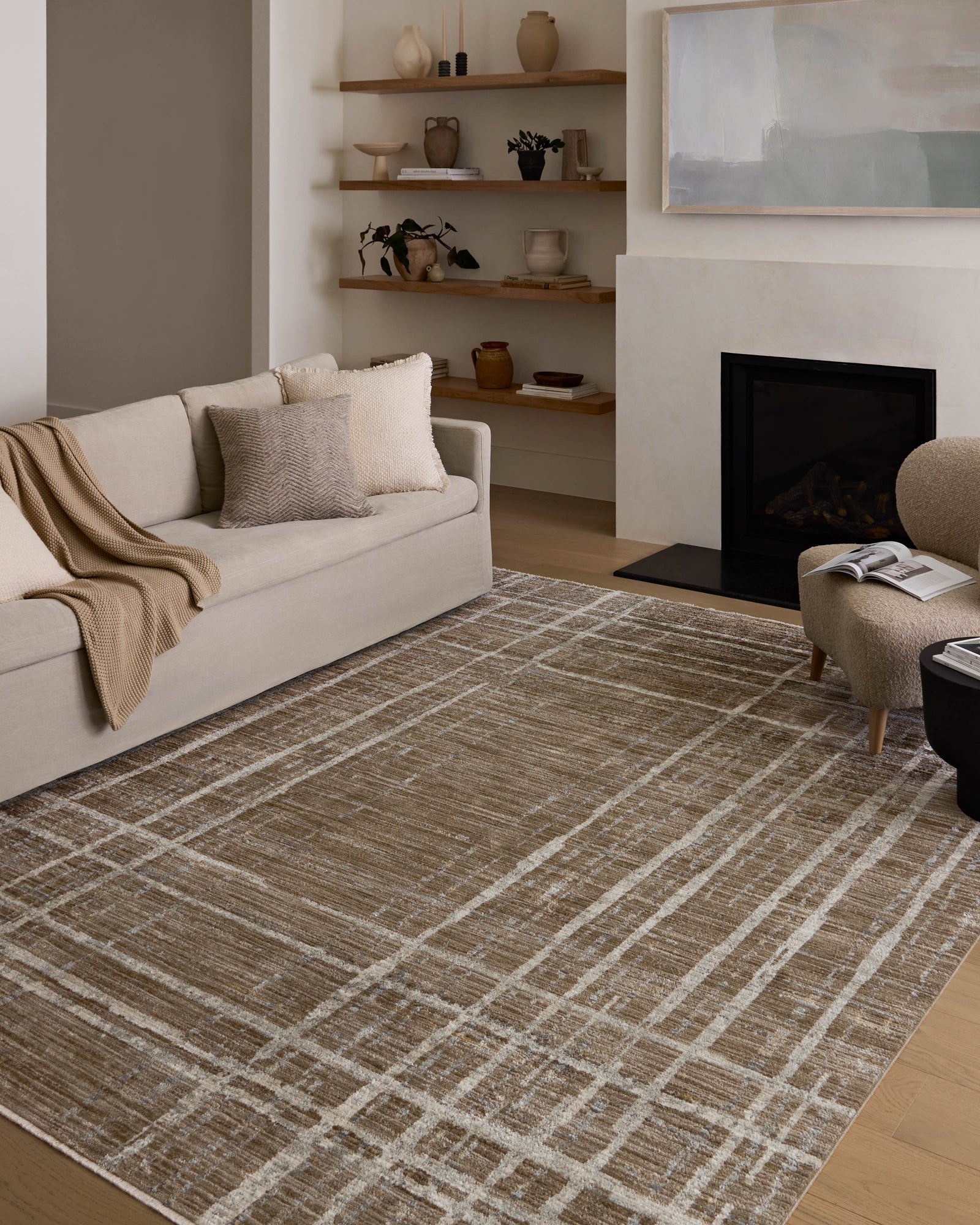Wade Brown / Stone — a Loloi rug at Laurie Yapp Home.