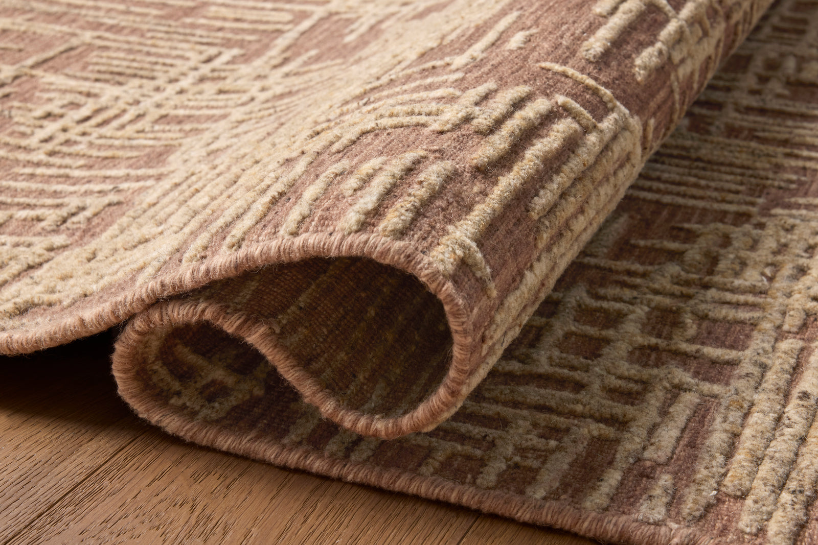 Woodriff Brick / Natural — a Loloi rug at Laurie Yapp Home.