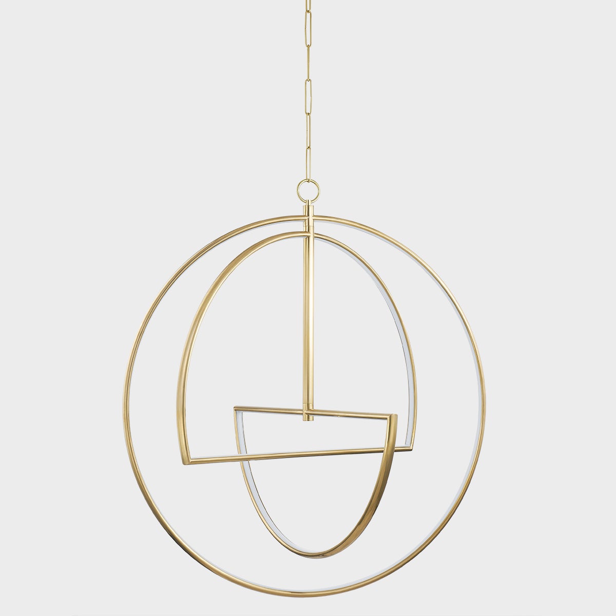 Welland Chandelier 40" in aged brass — a Hudson Valley chandelier for dining rooms, entries, and living rooms at Laurie Yapp Home.