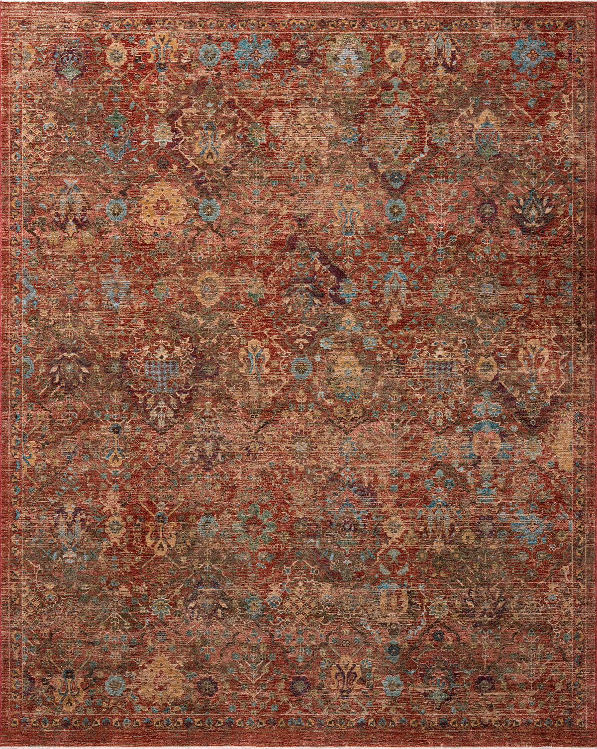 Winchester Rust / Multi — a Loloi rug at Laurie Yapp Home.