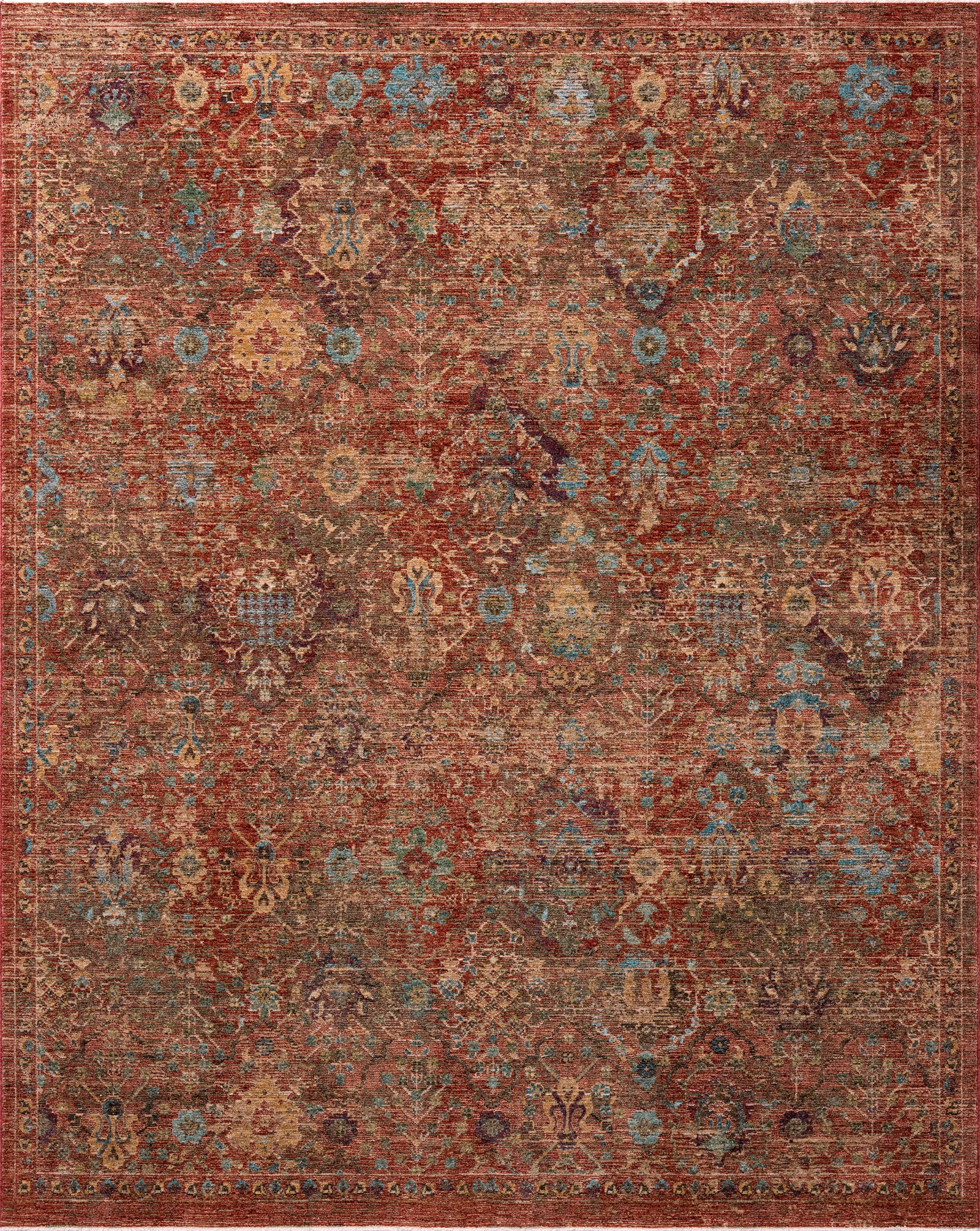 Winchester Rust / Multi — a Loloi rug at Laurie Yapp Home.