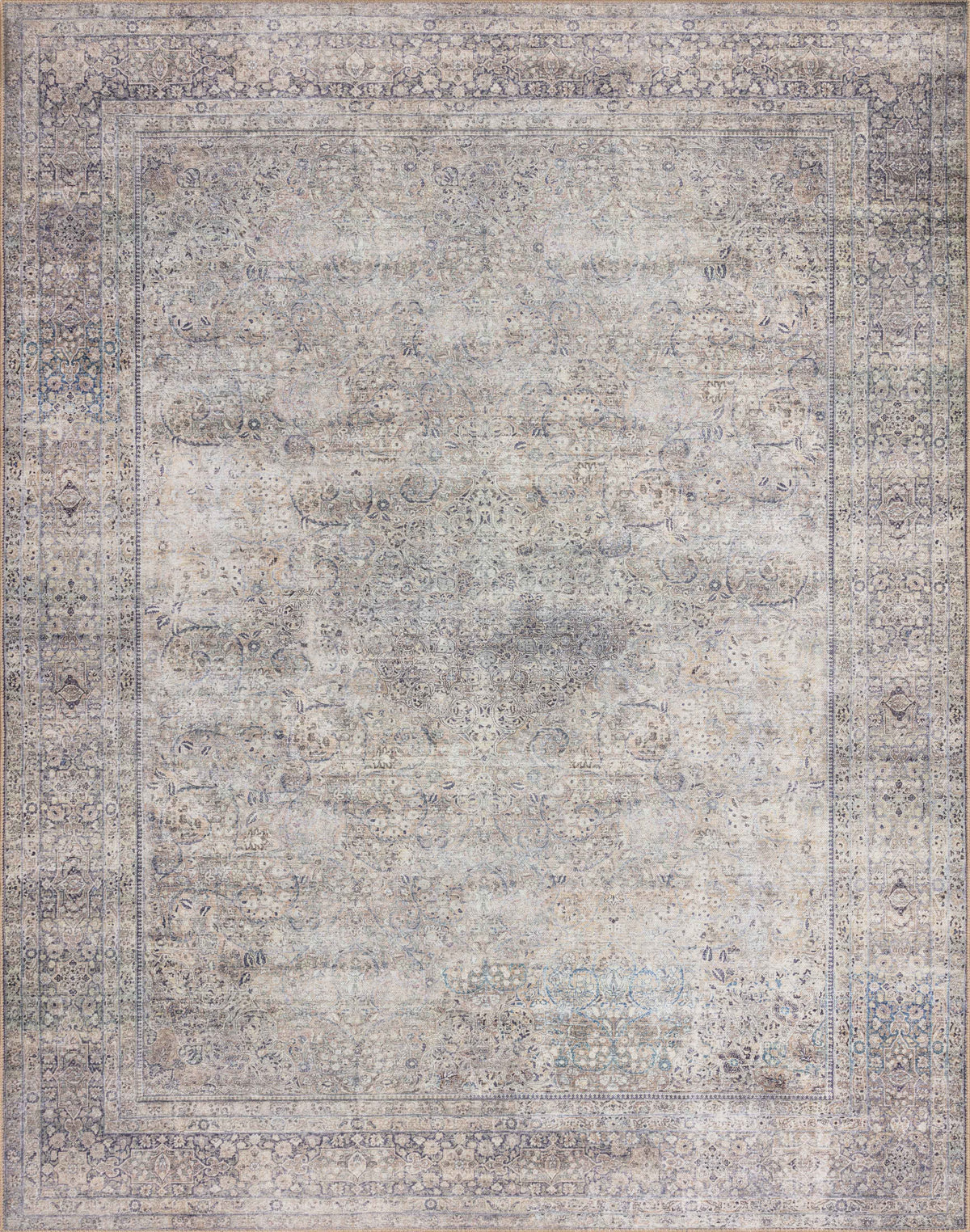 Wynter Silver / Charcoal — a Loloi rug at Laurie Yapp Home.