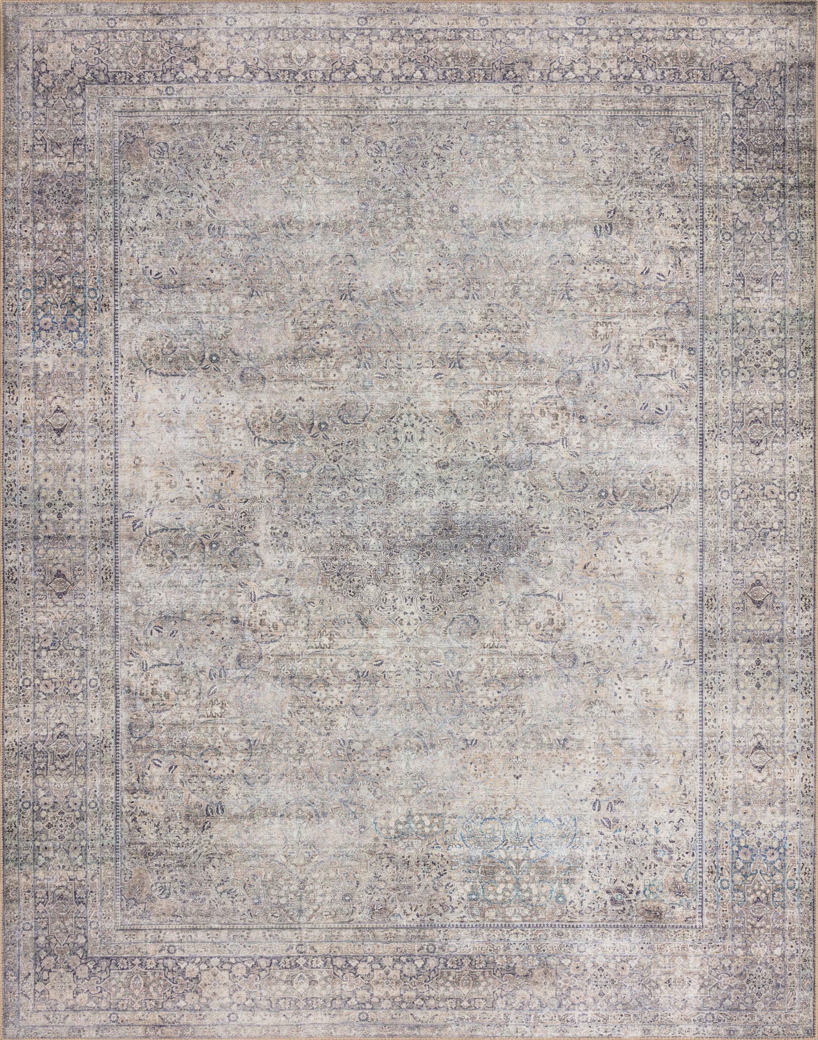 Wynter Silver / Charcoal — a Loloi rug at Laurie Yapp Home.