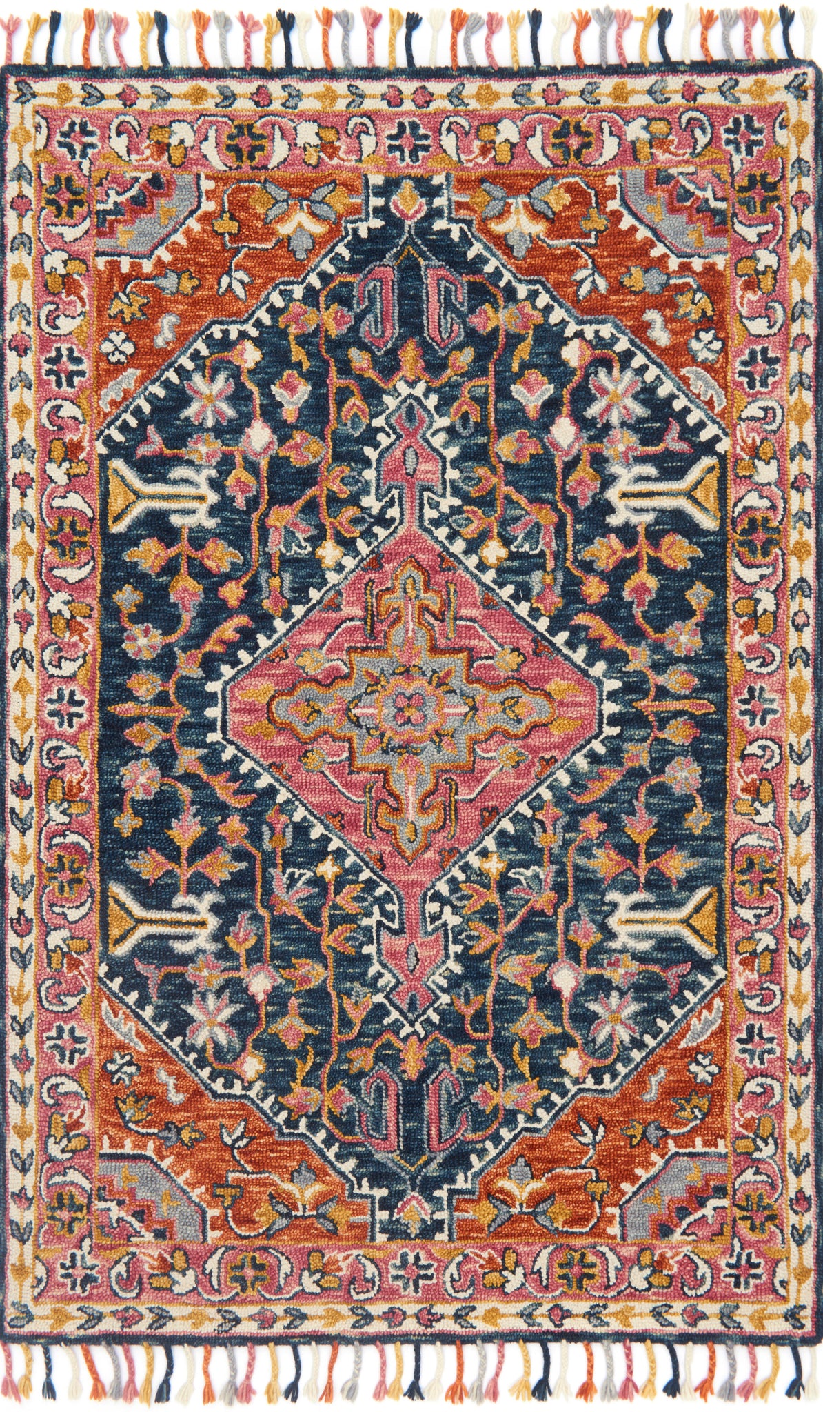 Zharah Navy / Multi — a Loloi rug at Laurie Yapp Home.