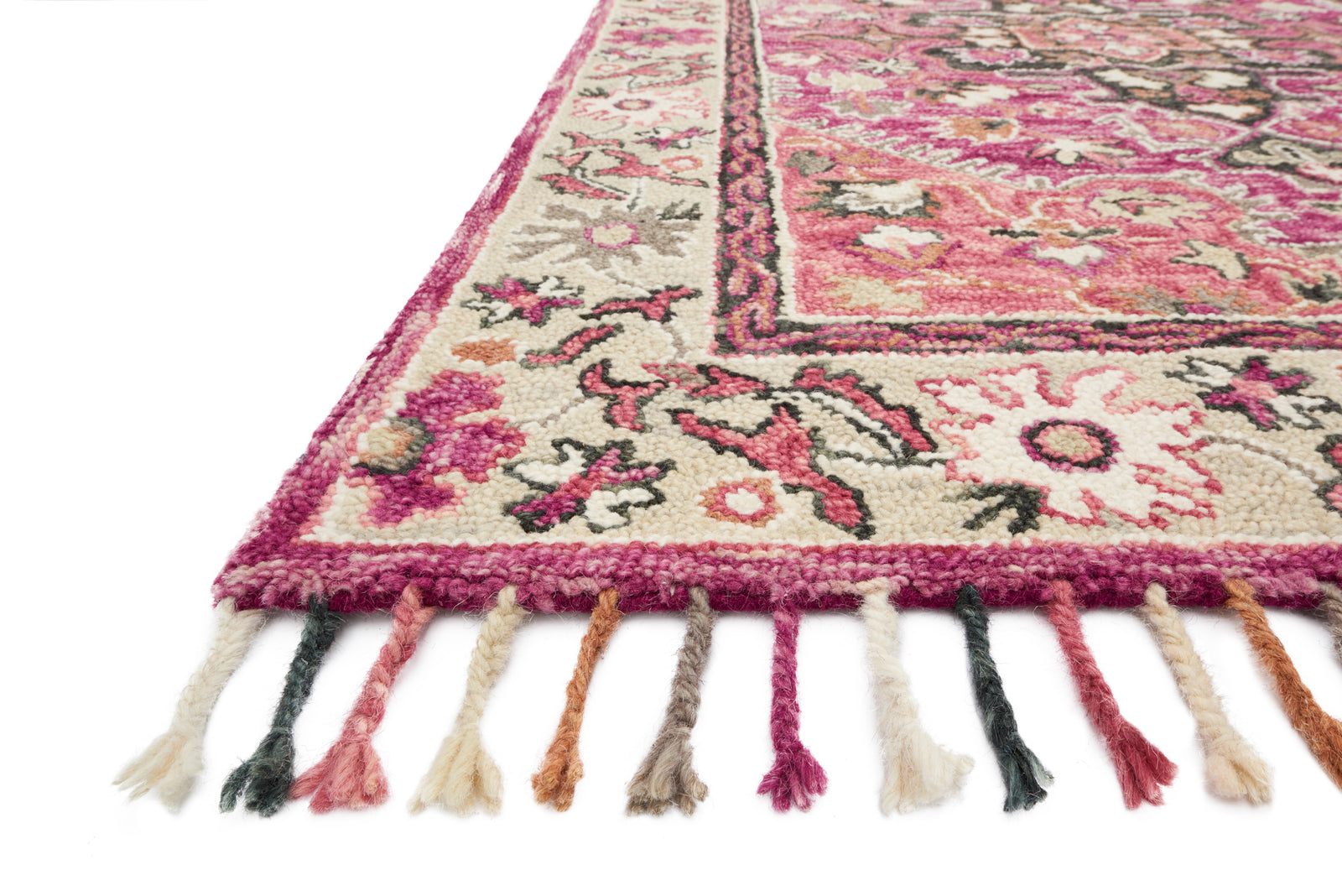 Zharah Raspberry / Taupe — a Loloi rug at Laurie Yapp Home.