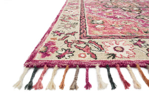 Zharah Raspberry / Taupe shown from another angle.