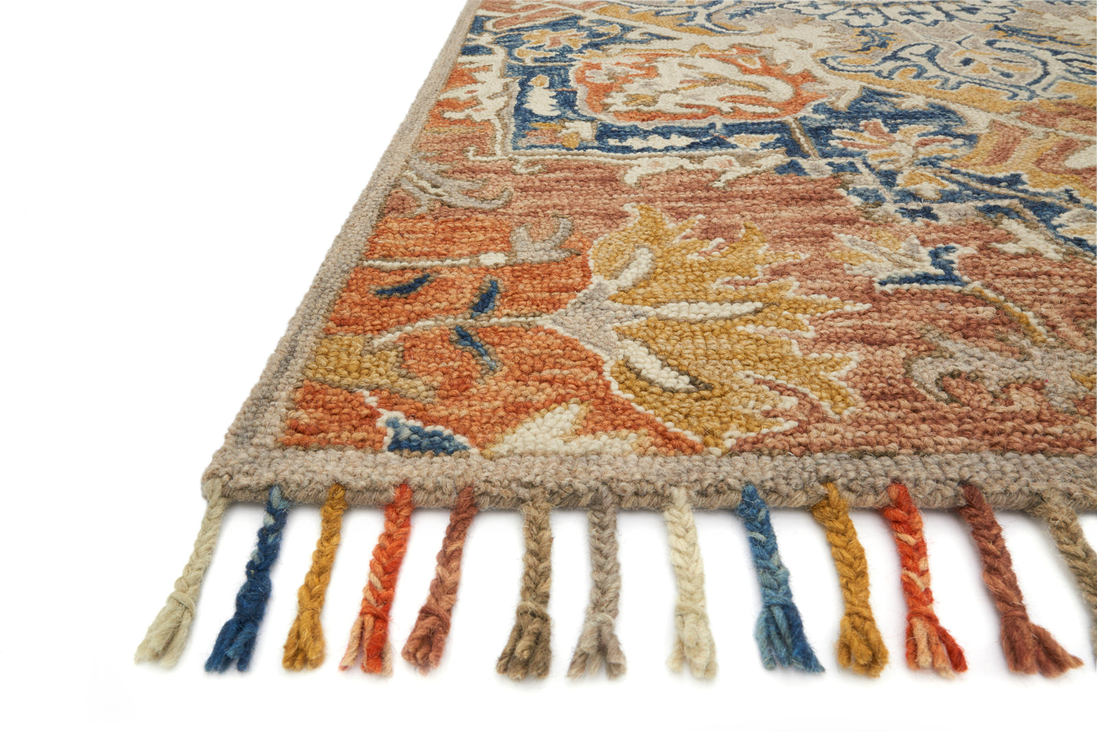 Zharah Rust / Blue — a Loloi rug at Laurie Yapp Home.